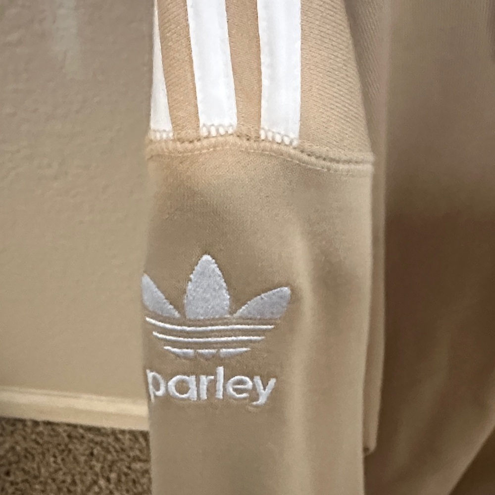 Adidas Parley Tan Hoodie with Drawstring - Picture 3 of 3